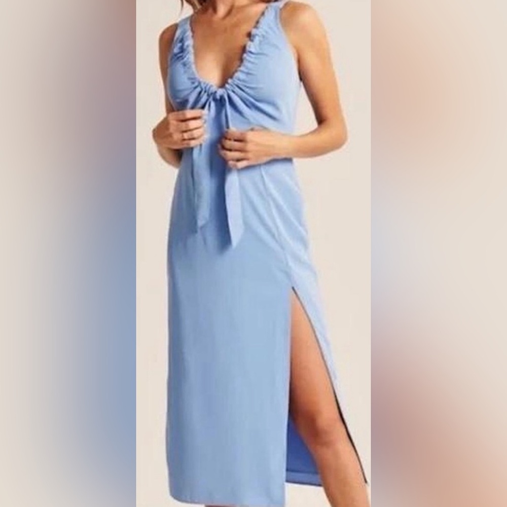 light blue A&F dress